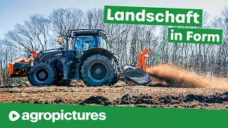 Unterwegs mit dem Lohnunternehmen Landschaft in Form | Valtra S394 mit Forstmulcher von TMC Cancela