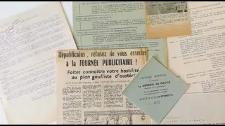 Présentation de documents de l'exposition De Gaulle par Bruno Galland