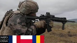 Ready for Russia! French, Polish & Romanian Army Simulated Attack Infantry Operations in Romania