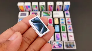 Apple iphone 15 pro max blue miniphone unboxing | Minibox