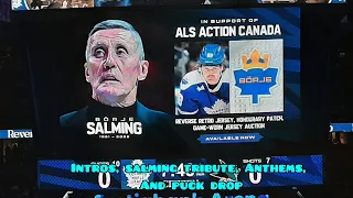 Leafs Vs Sharks November 30th 2022 Intros, Salming tribute National Anthems and puck drop MUST SEE