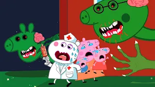 Zombie Apocalypse, Peppa Pig Turn Into Zombie At The Pool 🧟‍♀️ | Peppa Pig Funny Animation