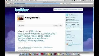 Refreshing Kanye West twitter page 7/28/2010