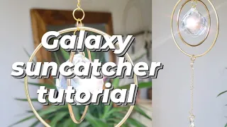 Galaxy - crystal suncatcher tutorial - how to make a suncatcher