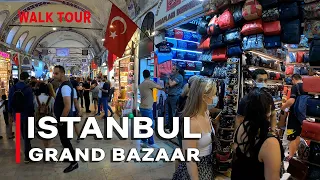 Istanbul Grand Bazaar (Kapalı çarşi) Walking Tour | Sep 2021| 4K
