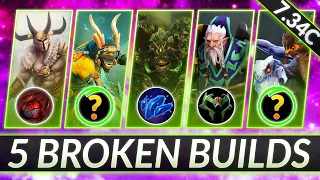 5 NEW BROKEN BUILDS of Patch 7.34c - BEST ITEM and HERO COMBOS - Dota 2 Guide