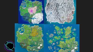 The fortnite map evolution season (1-18)