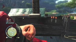Far Cry 3 - Playing the spoiler on Master, stealth takeover of weapons shed in 2 min, takedowns only