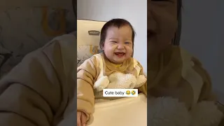 Funny baby laughing || 🤣 funniest baby video || #shorts #shortvideo