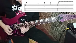 Muse "you make me feel like it's halloween" Guitar solo with Tab #guitar #guitarsolo #muse #music