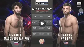 Zabit knock out Calvin kattar the fight of the year