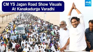 CM YS Jagan Memantha Siddham Bus Yatra At Vijayawada Kanaka Durga Varadhi visuals   @SakshiTVLIVE