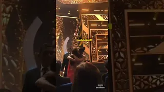 The moment when Sajal nd Jhanvi met in #filmfareawards #sajalaly #jhanvikapoor #ranveersingh