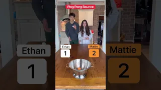 Ping pong bounce challenge!!