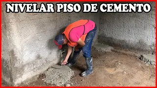 COMO NIVELAR UN PISO DE CEMENTO - EXPLICACION