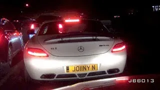 Mercedes SLS AMG w/Supersprint Exhaust - BRUTAL Sounds and Pursuit