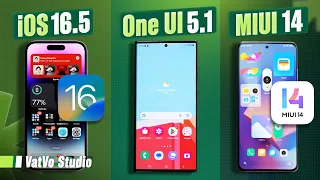 So sánh iOS 16.5, MIUI 14 và OneUI 5.1 | Vật Vờ Studio