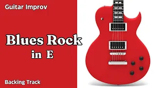 Blues Rock in E - Guitar Backing Track Jam - Medium Fast Tempo