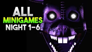 Five Nights at Candy's 3 All Minigames Night 1 - 6 (STORY) True Ending