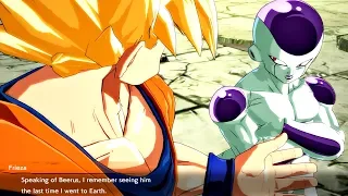 Dragon Ball FighterZ - Frieza Asks Goku How He Knows Beerus