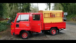 1987 Nissan Atlas W-Cab fire truck only 4450km (по-русски) engine Z16S