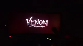 venom movie title theatre response