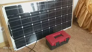 Солнечная батарея панель 100 ватт в квартире. Резервное питание. Кипячу воду.