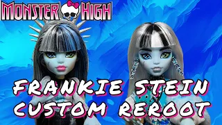 Frankie Stein REROOT & RESTYLE! ⚡️Monster High G3 Skulltimate Secrets Fearidescent Doll Custom