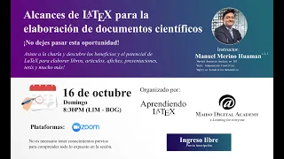 md@Webinars: Alcances de LaTeX para la elaboración de documentos científicos