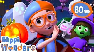 Halloween Song | Blippi Wonders | Nursery Rhymes & Cartoons for Kids | Moonbug