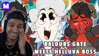 BG3 Animated Like Helluvaboss | BG3 Streamer Reacts to Baldur's Gate 3: Launch Party - Mashed