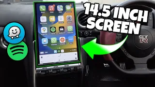 Nissan GT-R 14.5 Inch Tesla-Style Screen! [BREAKDOWN + INSTALL]