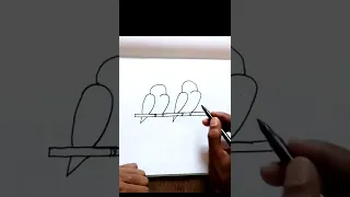 how to draw a parrot / number 2222