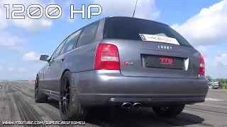 1200HP Audi S4 B5 Bi-Turbo FROM HELL / INSANE acceleratings!