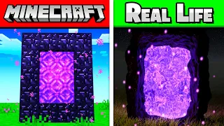 Minecraft, But In REAL LIFE! (Items, Blocks, Animals)