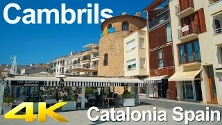 Tiny Tour | Cambrils Spain | Walk through pedestrian streets along the coastline 2019 Summer
