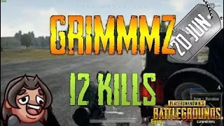 #1 PUBG |  PUBG | Grimmmz - 12 Kills | Jun 20