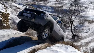 Поломали Escudo на жуткой горке. Carib, Land Cruiser Prado, Surf, Нива, Terrano, New Actyon. OffRoad