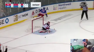 RANGERS FAN REACTION TO SHOOTOUT VS DEVILS