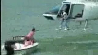 Helicopter Crash Towing a Boat