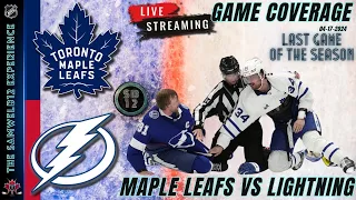 LIVE: Tampa Bay Lightning vs Toronto Maple Leafs live NHL Game coverage | Leafs Live audio