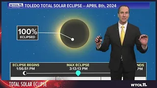 Timeline of the total solar eclipse on April 8, 2024