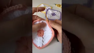Very Easy Crochet ideas for Beginners⚡️How to Crochet Granny Square Motif ⚡️😇 Puffy Stitch Blanket