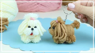 🐶🧶🐕 The Cutest Little Dog Easy Making 🌟 DIY NataliDoma