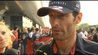 F1 Chinese GP 2013 - Race  Mark Webber