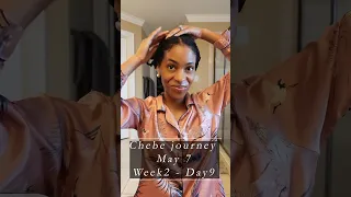 Chebe journey for long hair. Week 1 Day 9. Taking all of my hair out.  #longhair #naturalhaircare