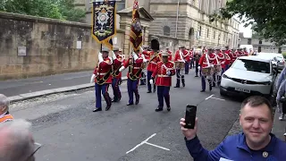 The Black Skull lead The Glasgow Orange Order Parade