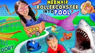 POOL ROLLER COASTER ! FVAqua Adventure Vlog