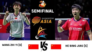 Badminton Asia Championships 2024 WANG Zhi Yi VS HE Bing Jiao | SEMIFINAL