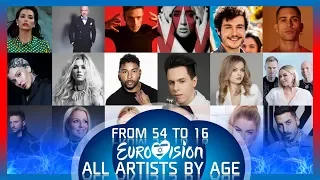 Eurovision 2019 - ALL ARTISTS BY AGE | From Oldest to Youngest | ALL 56